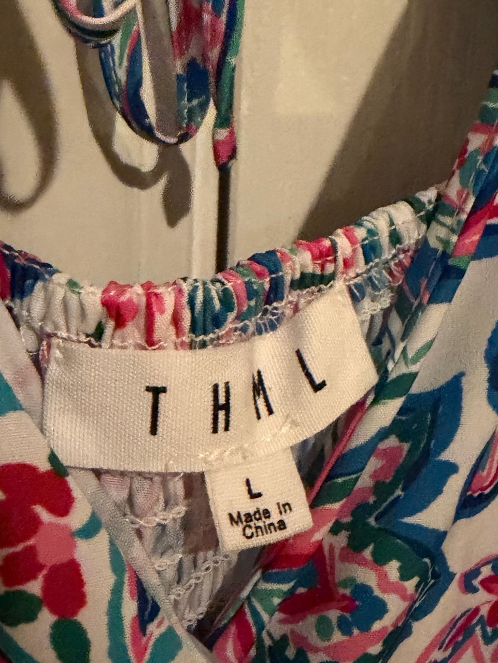 THML Paisley Smocked Open Back Mini Dress - Picture 5 of 5